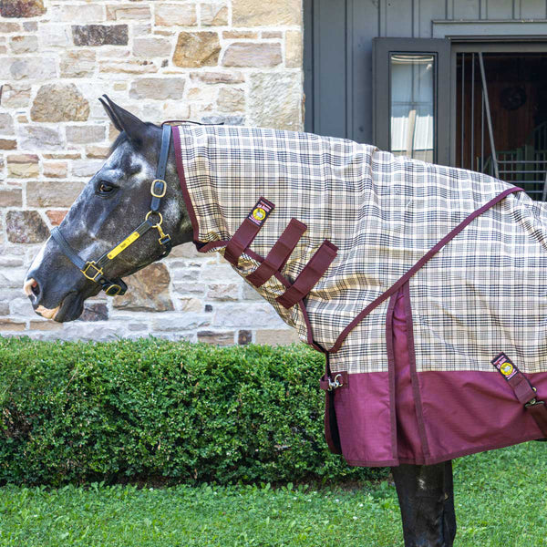 5/A Baker Black Label Turnout Sheet Neck Cover - Burgundy